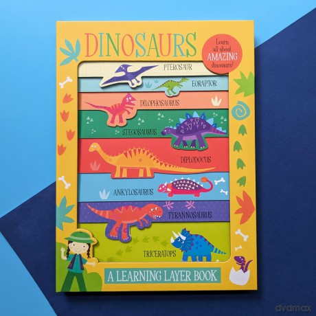 Dinosaurs: A Learning Layer Book (Learning Layer Board Book) - Jayne Schofield [KSIĄŻKA]