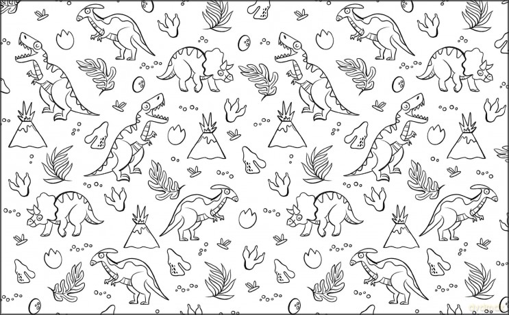 Dinosaurs: Coloring Book - Illustrated by Camilla Garofano [KSIĄŻKA]