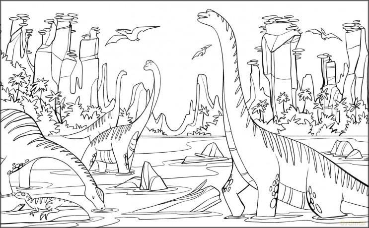 Dinosaurs: Coloring Book - Illustrated by Camilla Garofano [KSIĄŻKA]