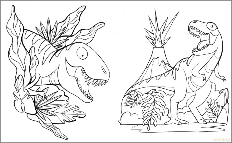 Dinosaurs: Coloring Book - Illustrated by Camilla Garofano [KSIĄŻKA]