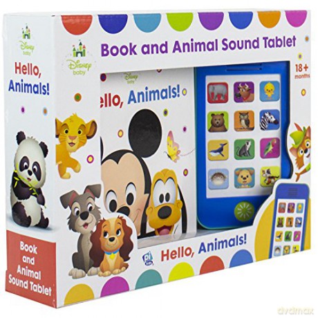 Disney Baby Mickey Mouse, Lion King, and More! - Hello Animals! Book and Animal Sound Tablet - Little My Own Phone - PI Kids: 1 - Emily Skwish [KSIĄŻKA]