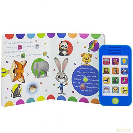 Disney Baby Mickey Mouse, Lion King, and More! - Hello Animals! Book and Animal Sound Tablet - Little My Own Phone - PI Kids: 1 - Emily Skwish [KSIĄŻKA]
