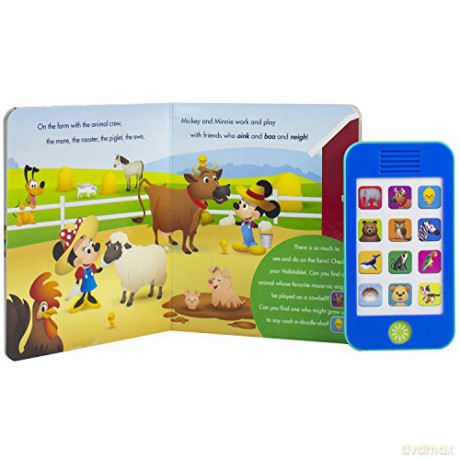 Disney Baby Mickey Mouse, Lion King, and More! - Hello Animals! Book and Animal Sound Tablet - Little My Own Phone - PI Kids: 1 - Emily Skwish [KSIĄŻKA]