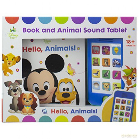 Disney Baby Mickey Mouse, Lion King, and More! - Hello Animals! Book and Animal Sound Tablet - Little My Own Phone - PI Kids: 1 - Emily Skwish [KSIĄŻKA]