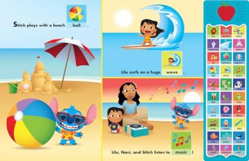 Disney Baby Mickey Mouse, Minnie, Frozen, Moana, and More! - First Word Adventures: Point, Match, Listen, and Learn! 30-Button Sound Book - Great for First Words - PI Kids - PI Kids [KSIĄŻKA]