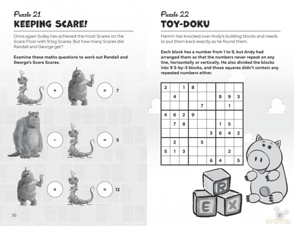 Disney Brain Games: Maths: Fun puzzles for bright minds - Walt Disney [KSIĄŻKA]