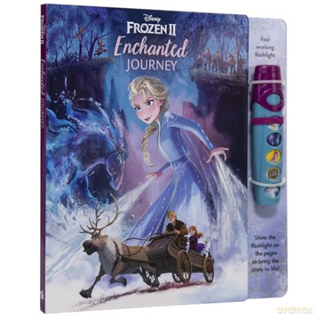 Disney Frozen 2 Elsa, Anna, Olaf and More! - Enchanted Journey - Sound Book and Interactive Sound Flashlight Toy Set - PI Kids (Play-A-Sound) [KSIĄŻKA]