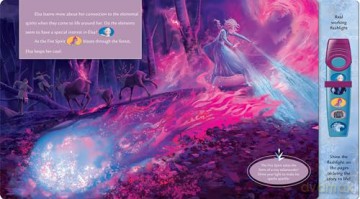 Disney Frozen 2 Elsa, Anna, Olaf and More! - Enchanted Journey - Sound Book and Interactive Sound Flashlight Toy Set - PI Kids (Play-A-Sound) [KSIĄŻKA]