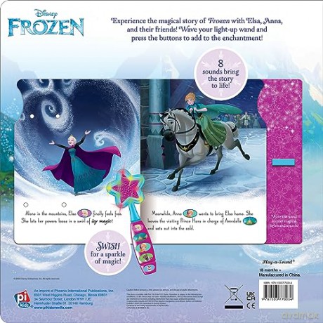 Disney Frozen Elsas Magic Wand Sound Book - P I Kids [KSIĄŻKA]