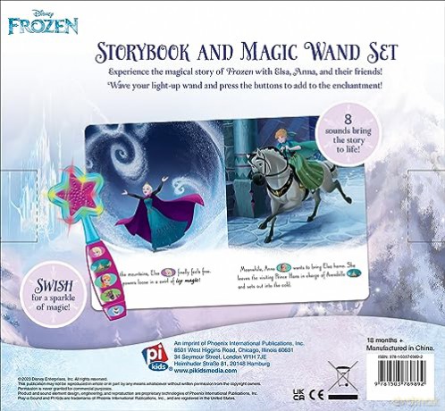 Disney Frozen: Elsa's Magic Storybook and Magic Wand Sound Book Set - The Disney Storybook Art Team [KSIĄŻKA]