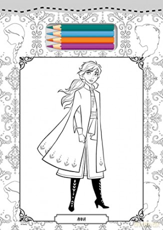 Disney Frozen: Tear Off Colouring - Walt Disney [KSIĄŻKA]