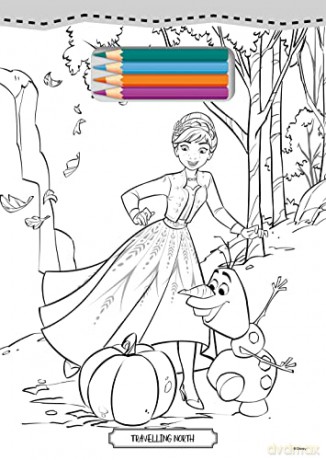 Disney Frozen: Tear Off Colouring - Walt Disney [KSIĄŻKA]