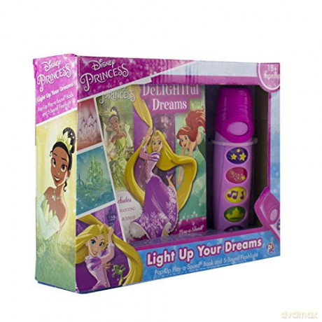 Disney Princess - DeLIGHTful Dreams - Pop-Up Board Book Book and Sound Flashlight Toy - PI Kids (Play-A-Sound): Delightful Dreams: Little Flashlight Adventure Box Set [KSIĄŻKA]