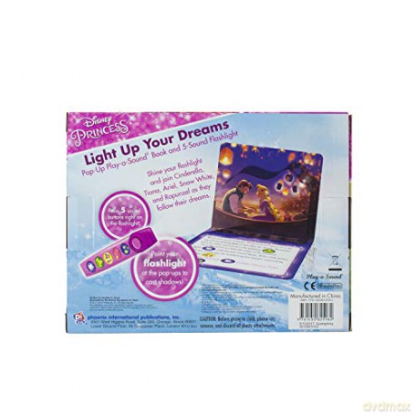 Disney Princess - DeLIGHTful Dreams - Pop-Up Board Book Book and Sound Flashlight Toy - PI Kids (Play-A-Sound): Delightful Dreams: Little Flashlight Adventure Box Set [KSIĄŻKA]