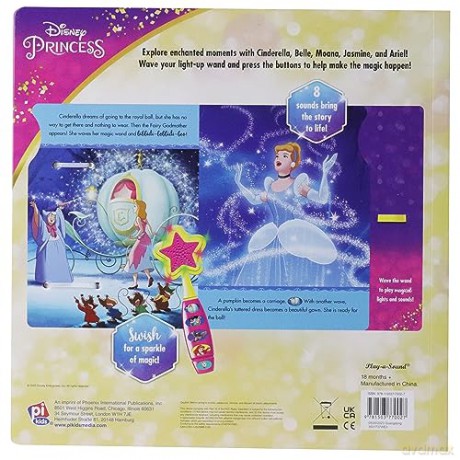 Disney Princess Magical Moments Magic Wand Book - P I Kids [KSIĄŻKA]