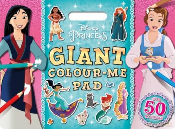 Disney Princess: Giant Colour Me Pad - Walt Disney [KSIĄŻKA]