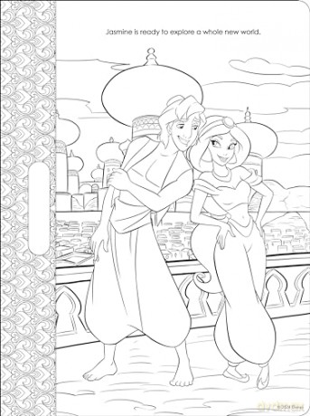 Disney Princess: Giant Colour Me Pad - Walt Disney [KSIĄŻKA]