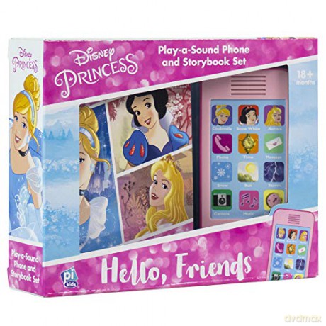 Disney Princess: Hello Friends: Play-a-Sound Book and Pretend Phone Set: 1 [KSIĄŻKA]