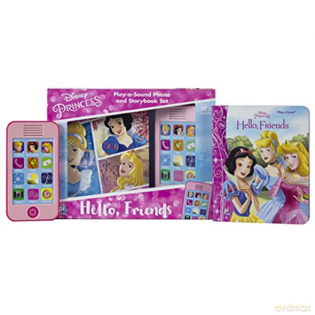 Disney Princess: Hello Friends: Play-a-Sound Book and Pretend Phone Set: 1 [KSIĄŻKA]