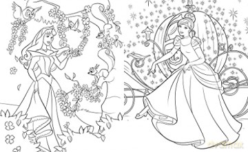 Disney Princess: Mega Colouring - Walt Disney [KSIĄŻKA]