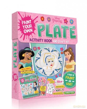 Disney Princess: Paint Your Own Plate Activity Book and Craft Kit (Craft Box) - Walt Disney [KSIĄŻKA]