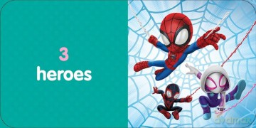 Disney Spidey and his Amazing Friends - My First Library 12 Board Book Set - First Words, Alphabet, Numbers, and More Baby Books - PI Kids [KSIĄŻKA]