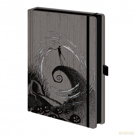 Disney The Nightmare Before Christmas Notebook (Spiral Hill Moonlight Design) A5 Writing Pad - Official Merchandise [KSIĄŻKA]