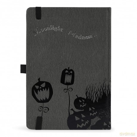Disney The Nightmare Before Christmas Notebook (Spiral Hill Moonlight Design) A5 Writing Pad - Official Merchandise [KSIĄŻKA]