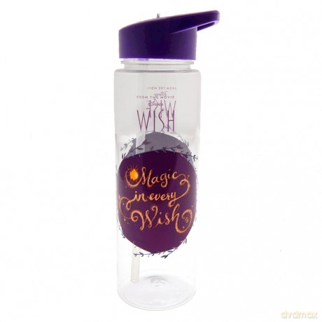 Disney Wish Water Bottle (Magic in Every Wish Design) 700ml Plastic Water Bottle, Girls Water Bottle, Boys Water Bottle, Kids Water Bottle - Official Merchandise [KSIĄŻKA]