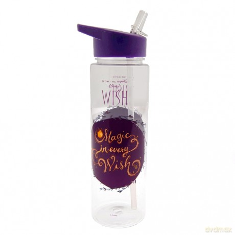 Disney Wish Water Bottle (Magic in Every Wish Design) 700ml Plastic Water Bottle, Girls Water Bottle, Boys Water Bottle, Kids Water Bottle - Official Merchandise [KSIĄŻKA]