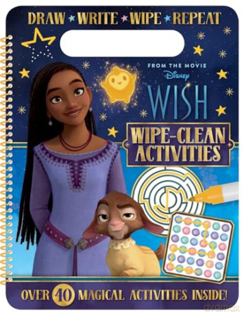 Disney Wish: Wipe Clean Activities (From the Movie) - Walt Disney [KSIĄŻKA]
