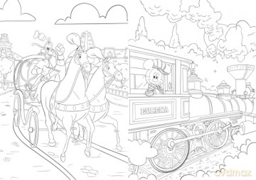 Disney: Disneyland Paris Colouring Book - Walt Disney [KSIĄŻKA]