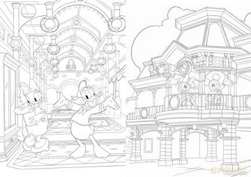 Disney: Disneyland Paris Colouring Book - Walt Disney [KSIĄŻKA]