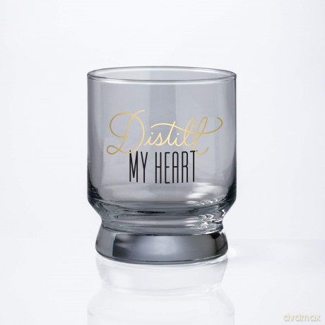 Distill My Heart Lowball Glass - Brass Monkey [KSIĄŻKA]