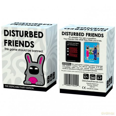 Disturbed Friends | The Despicable Party Edition | A great party game to play with friends | Find out how disturbed your friends actually are! [KSIĄŻKA]