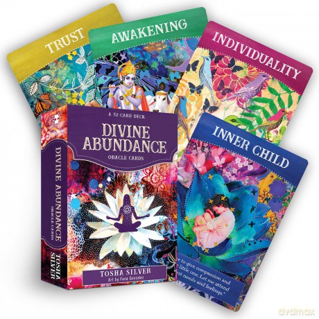 Divine Abundance Oracle Cards: A 51-Card Deck - Tosha Silver [KSIĄŻKA]