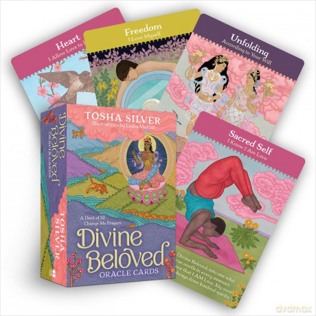 Divine Beloved Oracle Cards: A Deck of 52 Change Me Prayers - Tosha Silver [KSIĄŻKA]