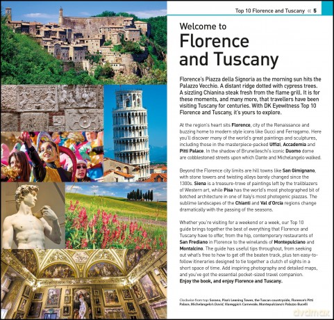DK Eyewitness Top 10 Florence and Tuscany (Pocket Travel Guide) - Dk Eyewitness [KSIĄŻKA]