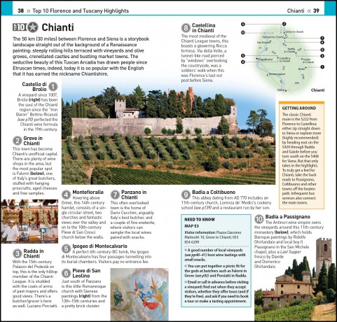 DK Eyewitness Top 10 Florence and Tuscany (Pocket Travel Guide) - Dk Eyewitness [KSIĄŻKA]