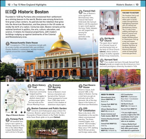 DK Eyewitness Top 10 New England (Pocket Travel Guide) - Eyewitness Dk [KSIĄŻKA]