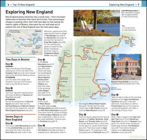 DK Eyewitness Top 10 New England (Pocket Travel Guide) - Eyewitness Dk [KSIĄŻKA]