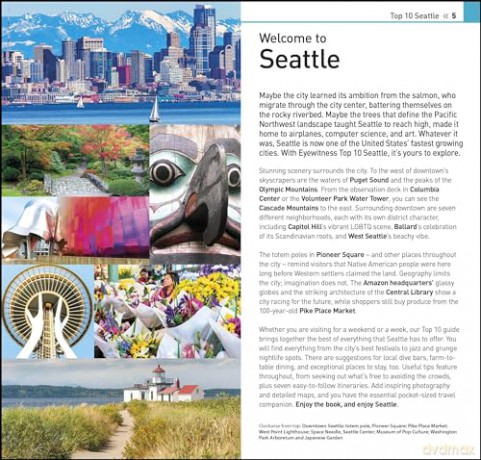 DK Eyewitness Top 10 Seattle (Pocket Travel Guide) [KSIĄŻKA]