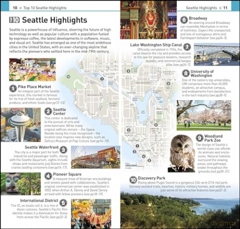 DK Eyewitness Top 10 Seattle (Pocket Travel Guide) [KSIĄŻKA]
