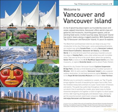 DK Eyewitness Top 10 Vancouver and Vancouver Island (Pocket Travel Guide) [KSIĄŻKA]