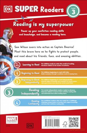 DK Super Readers Level 3 Marvel Captain America Meet Sam Wilson! - Dk [KSIĄŻKA]