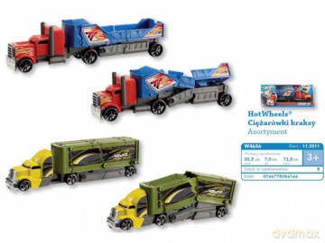 HOT WHEELS CIĘŻARÓWKI I KRAKSY ASORTYMENT W4656 WB8 [ZABAWKA]