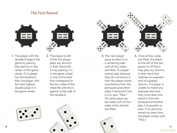 Dominoes: 28 Tile Set - Complete Game Set for Hours of Fun! Also Includes: Instruction Book, Game Wheel and Velvet Bag - Editors of Chartwell Books [KSIĄŻKA]