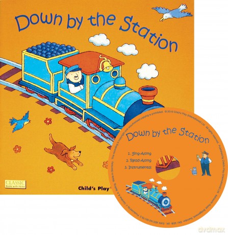 Down by the Station (Classic Books with Holes UK Soft Cover with CD) - Jess Stockham [KSIĄŻKA]