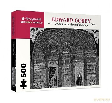 Dracula in Dr. Seward's Library 500-Piece Jigsaw Puzzle: 500 Piece Puzzle - Edward Gorey [KSIĄŻKA]