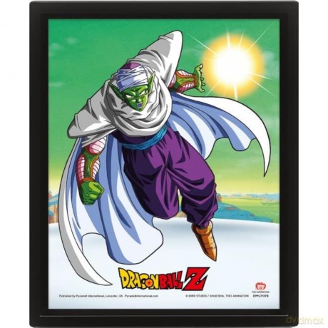 Dragon Ball Z 3D Lenticular Poster Framed (Piccolo Design) 29 cm x 24 cm Official Merchandise [KSIĄŻKA]